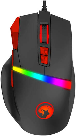 MARVO G944 Wired Gaming Mouse, Optical Sensor Technology, Up to 12000 DPI Sensitivity, 1000 Hz Polling Rate, 8 Programmable Buttons, 1.5m Cable Length, Black | G944