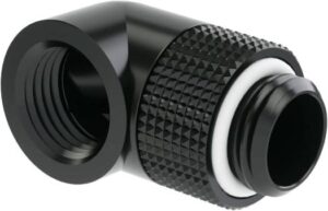 Barrow 90° Rotary Male to Female Adapter, G 1/4 Thread, Brass Material, Unique Appearance, Suitable For Changing the Connection Direction, Black | FBWT90