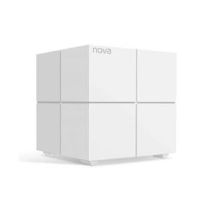 Tenda Nova MW6 AC1200 Whole Home Mesh Wi-Fi System Wireless Router, Single Add-on Unit for Network Expansion, App Control, Easy Set Up, Wave2.0 MU-MIMO, Wifi App, White, Pack of 1 | Nova MW6-1