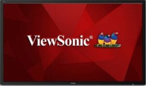 ViewSonic CDE8600 Presentation Display, 86" 4K UHD TFT LCD Module with LED Backlight Display, 8ms Response Time, 2x Built-In Speakers, 2GB RAM, 16GB Storage, VESA Compatible, Black | CDE8600