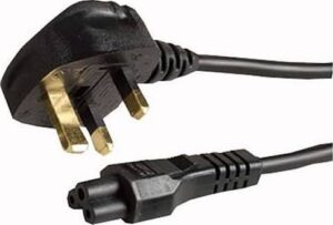 Power Cable for laptop adapter / charger C5 3 pin UK