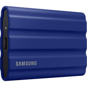 Samsung T7 Shield 2TB Portable External SSD, USB 3.2 Gen2 Interface (10 Gbps), Read/Write Speeds Up to 1050/1000 MB/s, AES 256-bit Encryption, Rugged, IP65 Dust & Water Resistant, Blue | MU-PE2T0R/WW