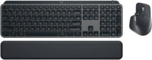 Logitech MX Keys Combo for Business Gen 2, Full-Size 108 Keys, Perfect Stroke Scissor Typing, 8000 DPI, Darkfield Sensor, MagSpeed, English-Arabic Layout, Wireless Connectivity, Black | 920-010934