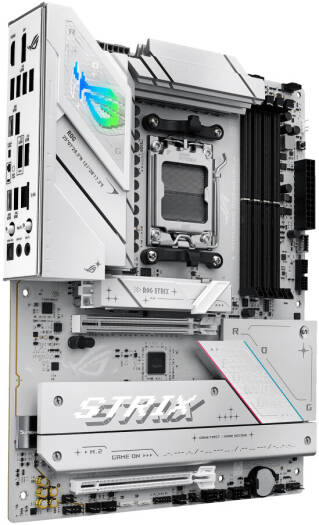 ASUS ROG Strix B850-A GAMING WIFI AM5 ATX Motherboard, AMD B850 Chipset, 4x DIMM DDR5 Slots, Up to 192GB Max Memory, 1x PCIe 5.0 x16 SafeSlot, 4x M.2 Slots, WiFi & BT, White | 90MB1J50-M0EAY0 - Image 3