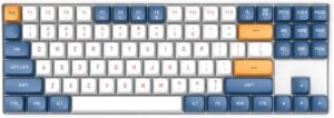 darkFlash GD87 Full Key PBT Mechanical keyboard, 87 Keys, Wired / 2.4G Dual-Mode Connectivity, Support Hot Swappable & 100% Anti-ghosting, Adjustable Anti-skid Foot Support, USB-C, Starry Blue | GD87