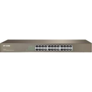 IP COM F1024 24-Port Fast Ethernet 4.8Gbps, 3.57Mpps, 6000V for power supply, Rackmount Switch | F1024