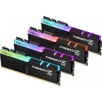 G.Skill Trident Z RGB 32GB (4x8GB) DDR4-4000MHz CL18-22-22-42 1.35V Desktop Memory | F4-4000C18Q-32GTZRB