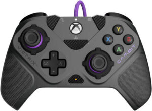 PDP Gaming Xbox Series X|S & PC Victrix Gambit Prime Wired Tournament Controller, Interchangeable Thumbsticks, Gates, & D-Pads, 3m Braided Cable, USB-C Connection, Gray | 049-006-GY