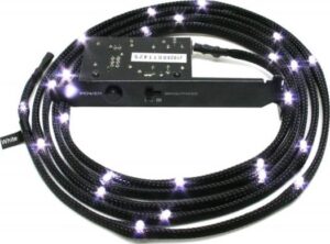 NZXT 2 Meters Light Sensitivity Sleeved LED Kit (White) | CB-LED20-WT