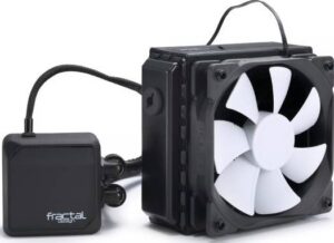 Fractal Design Kelvin T12 Water Cooling Unit, 2000RPM Fan, 87.6CFM Air Flow, Ceramic Bearing, PWM Control, Black | FD-WCU-KELVIN-T12-BK