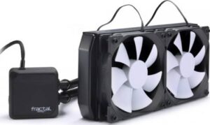 Fractal Design Kelvin S24 Water Cooling Unit,  2000RPM Fan, 87.6CFM Air Flow, Ceramic Bearing, PWM Control, Black | FD-WCU-KELVIN-S24-BK
