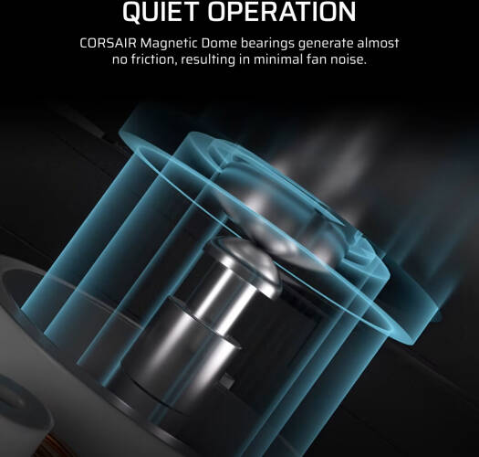 Corsair iCUE LINK RX120 MAX RGB 120mm PWM Thick Fans Starter Kit, 120mm x 30mm Fan Size, 2000 RPM Fan Speed, 71.3 CFM Fan Airflow, Magnetic Dome Bearing, Pack of 3, White | CO-9051038-WW - Image 7