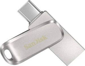 SanDisk 32GB Ultra Dual Drive Luxe USB Type-C Flash Drive, Up to 150MB/s Sequential Read Performance, USB 3.1 Gen 1 Interface, Silver | SDDDC4-032G-G46