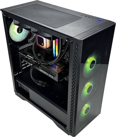 MATREXX Gaming PC - Intel Core i7-14700KF 20 Cores 28 Threads, NVIDIA RTX 5070 12GB, 32GB DDR5 RAM 6400MHz, 1TB SSD Gen 4, 650W 80 PlUS PSU, 240mm Liquid Cooler, Wi-Fi + BT - Image 3