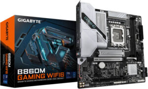 GIGABYTE B860M Gaming WiFi6 LGA 1851 M-ATX Motherboard, Intel B860 Chipset, 2x DIMM DDR5 Slots, Up to 128GB Max Memory, 1x PCIe 5.0 x16, 2x M.2 Slots, WiFi 6 & BT 5.3 | B860M-GAMING-WIFI6