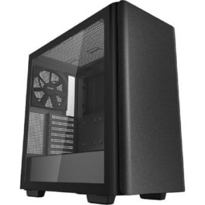 DeepCool CK500 Mid Tower Case, ABS+SPCC+Tempered Glass, 7 Expansion Slots, 380mm GPU Length Limit, Radiator Support Up to 360mm, 120mm Fan Size, Black | R-CK500-BKNNE2-G-1