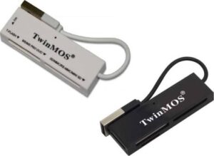 TwinMOS USB2.0 Portable USB Card Reader (Black/White) | CRW46I1-B