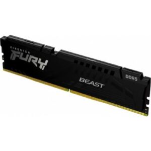 Kingston Fury Beast 16GB DDR5 Memory, 5200Mhz Speed, Non ECC DIMM, Intel XMP 3.0-Ready and Certified, CL40 CAS Latency, 288 Pin, Single Module | KF552C40BB-16
