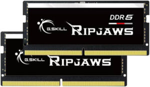 G.SKILL Ripjaws DDR5 SO-DIMM 32GB (2x16GB) DDR5 Laptop Memory, 4800 MT/s Memory Speed, CL40-39-39 CAS Latency, 1.10 Voltage, Black | F5-4800S4039A16GX2-RS