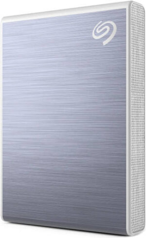Seagate One Touch 1TB Portable External SSD, Speeds Up To 1030MB/s, Mylio Create Plan, Rescue Data Recovery Services, Adobe Creative Cloud Photography Plan, Blue | STKG1000402