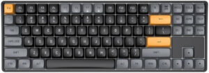 DarkFlash GD87 Mechanical Keyboard, 87 Keys, Anti-Ghosting Keys, Hot-Swappable, PBT Keycap, Anti-Skid Foot Support, 2.4Ghz & Wired Connectivity, 1200mAh Battery, Brown Sugar | GD87