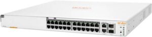 Aruba Instant On 1960 24G 2XGT 24-Port Gb PoE++ Compliant Mgd Network Switch with SFP+, 128 Gb/s Switching Capacity, 370W Power Budget, 95 Mpps Fwd Rate, 2 x 10G RJ45 ETH, 2 x 10G SFP+, White | JL807A