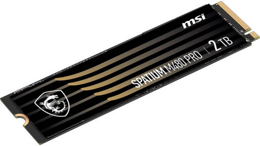 MSI Spatium M480 Pro PCIe Gen4x4 M.2 2280 Internal SSD, 2TB Capacity, Up To 7400 MB/s Sequential Read & 7000 MB/s Sequential Write Speed, 1400 TBW, 3D NAND | S78-440Q600-P83 - Image 2