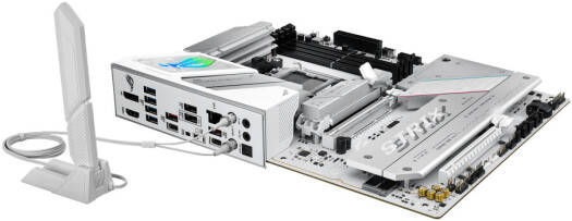 ASUS ROG Strix B850-A GAMING WIFI AM5 ATX Motherboard, AMD B850 Chipset, 4x DIMM DDR5 Slots, Up to 192GB Max Memory, 1x PCIe 5.0 x16 SafeSlot, 4x M.2 Slots, WiFi & BT, White | 90MB1J50-M0EAY0 - Image 8