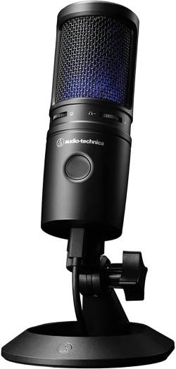 Audio-Technica AT2020USB-X Cardioid Condenser USB Mic, Podcasters/Vocalists/Streamers, 24-Bit / 96 kHz High Res Audio, Plug-and-Play USB Type-C, Mic Mute Button, Win & macOS, Black | AT2020USB-X