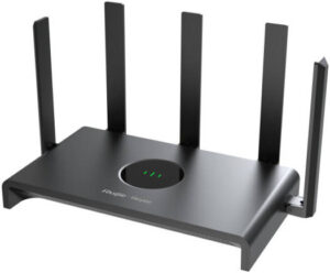 Ruijie RG-EW1300G 1300M Dual-band Gigabit Wireless Router, Wi-Fi 5 Standards, 2.4 GHz 400 Mbps 5 GHz 867 Mbps, 5x Antennas, 2.4 GHz 2x2 5 GHz 2x2 MIMO, Black | RG-EW1300G