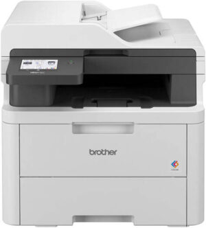 Brother MFC-L3720CDW Color Laser Printer, Print, Scan, Copy, Fax, Up to 18/19 ppm Print Speed, Up to 600 x 600 dpi Resolution, 3.5" Color Touch LCD, Up to 250 Sheets Capacity, White | MFC-L3720CDW