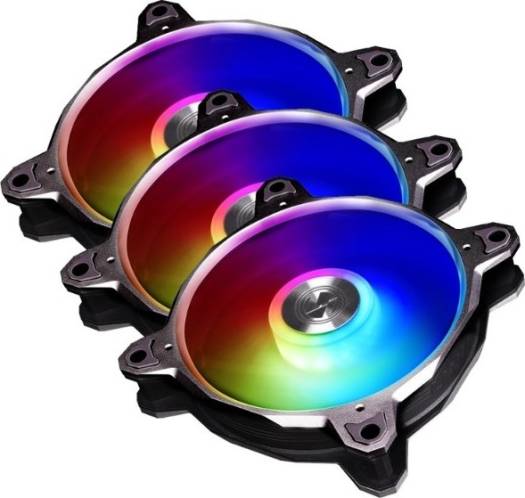 Lian Li BR 120 Digital RGB PWM Triple Pack Fan, 3x 120mm Fans with Remote Controller, Space Gray | G99.12Q18P.R30A - Image 2