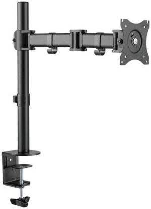 Skill tech Economy Steel LCD VESA Desk Mount, 13"-27" LCD Mount, 360 Rotary VESA Plate, Tilt and Swivel, Black | SH-070C012