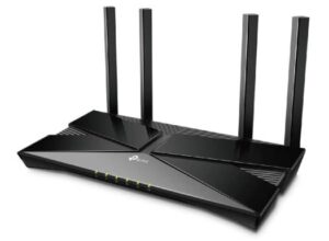 TP-Link AX1800 Dual-Band Wi-Fi 6 Router, 4x Fixed High-Performance Antennas, Dual-Band Connectivity, 2.4GHz & 5GHz Frequency, Up to 1201Mbps WiFi Speed, Black | Archer AX23