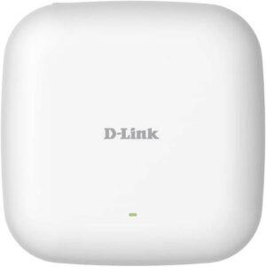 D-Link PoE Access Point WiFi 6 AX1800 Wave 2 Dual Band Wireless Internet Network Compact Design Wall Ceiling Mountable WiFi AC AP (DAP-X2810), White