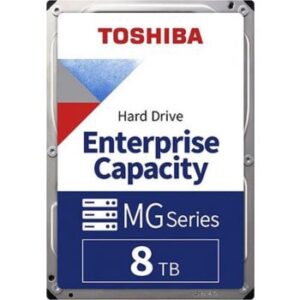 Toshiba MG06ACA Series 8TB SATA 3.5" Enterprise HDD, 7200 RPM Speed, 256 MB Buffer Size, SATA 6Gb/s Interface, 6.4 W Power Consumption, 230 MiB/s Data Transfer Speed | MG06ACA800TE