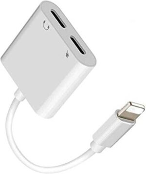 Aiwanto 2pcs Dual Splitter Charge Cable Adapter For iPhone 7/8 Plus/X/XS Max/XR