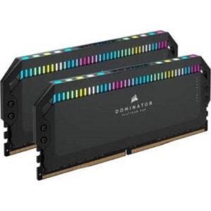 Corsair Dominator Platinum RGB 32GB (2x16GB) Memory Kit, DDR5 DRAM, 5600MHz, C36 Latency, Dynamic Multi-Zone, Intel 600 Series Compatibility, DIMM, Black | CMT32GX5M2X5600C36 / CMT32GX5M2B5600C36