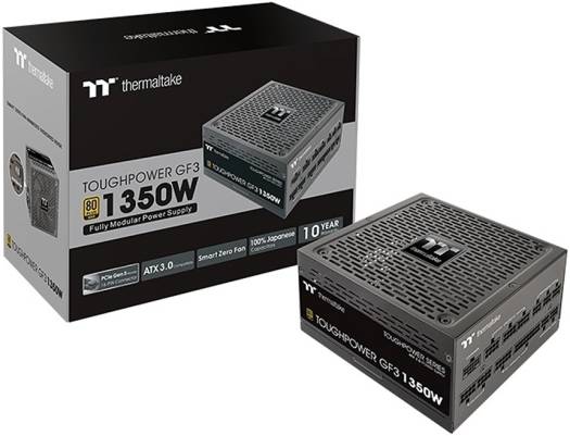Thermaltake Toughpower GF3 Gold Full Modular Power Supply, TT Premium Edition, 1350W Max Capacity, 80 PLUS Gold, 140mm Ultra Quiet Smart Zero Fan, PCIe Gen 5.0 & ATX 3 .0, Black | PS-TPD-1350FNFAGK-4 - Image 6