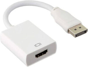 Mindpure Display Port to HDMI Adapter, Supports Resolutions Up To 1080P, For Computers / Notebooks, White |