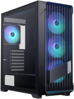 Raidmax X603 NANO MESHIAN Series ATX Computer Case, 4x 120mm ARGB Pre-Installed Fans, 360mm Radiator Support, 7x Expansion Slot, Tempered Glass Sliding Side Panel, Black | X603NTBF