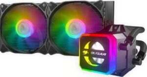 Cougar Helor (240 )CPU Liquid Cooling with Addressable RGB, Core Box v2 and a Remote Controller, 78.4 CFM Airflow, 2700  R.P.M Fan Speed, Black  | CG-CL-HELOR240-RGB