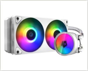 ID-Cooling IceFlow 240 ARGB Snow CLR-0094 CPU Water Cooler 250W, 400mm Tube Length, 4pin PWM / 5V 3pin ARGB, 900～2000RPM Fan Speed CPU Water Cooler | CLR-0094