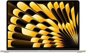 Apple MacBook Air 2024 Laptop, 15.3" Liquid Retina Display, M3 Chip, 10-Core GPU, 8GB RAM, 256GB SSD, Touch ID, English Backlit Magic Keyboard, TRA Version, Starlight | MRYR3ZS/A