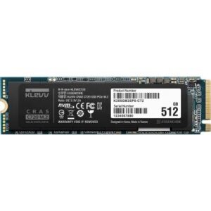 Klevv Cras C720 M.2 NVMe  Internal Solid State Drive, PCle Gen3 x4, 512GB, 3D TLC NAND R/W, Up to 3400MB/s & 2400MB/s | K512GM2SP0-C72