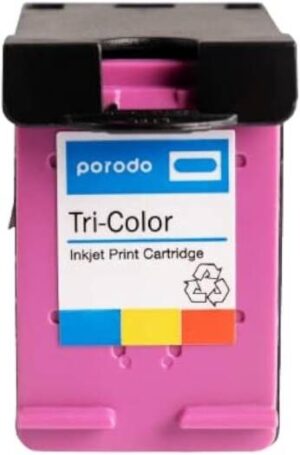 Porodo Tri-Color 62 Ink Cartridge for Porodo Portable Handheld Printers, Vibrant and true-to-life colors, Cartridge usage of 165 lines