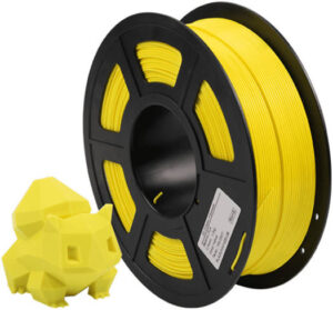 iSANMATE PLA 3D Printer Filament, 1.75mm Diameter, OEM & ODM, 40-80mm/S Print Speed, Dimensional Accuracy: +/- 0.03 mm, 2.2 lbs (1 kg), Yellow | PLA-Yellow