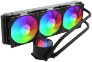 Redragon CCW-3013 aRGB 360 Liquid CPU Cooler, 360mm Radiator, 3x 120mm Fans, with PWM Control, Aluminum Heatsink, Copper Heatpipe, 2000 RPM Fan Speed, Black | CCW-3013