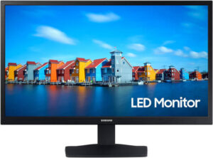 Samsung 22'' FHD VA Flat Monitor, Resolution (1920 x 1080), 60Hz Refresh Rate, 6.5 GTG Response Time, Wide Viewing Angle, 16 9 Aspect Ratio, Max 16.7M Color Support, Black | LS22A330NHMXUE
