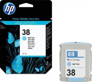 HP 38 Light Cyan Pigment Original Ink Cartridge | C9418A